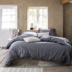 Cinderella Dekbedovertrek Moon - Katoen - 240x200/220 Cm - Anthracite -Kwaliteit Geselecteerde Dekbedovertrekkenwinkel 1000035167 0101