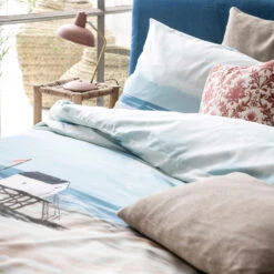 Cinderella Dekbedovertrek Ameland - Satijn - 240x200/220 Cm - Blue -Kwaliteit Geselecteerde Dekbedovertrekkenwinkel 1000035188 0102