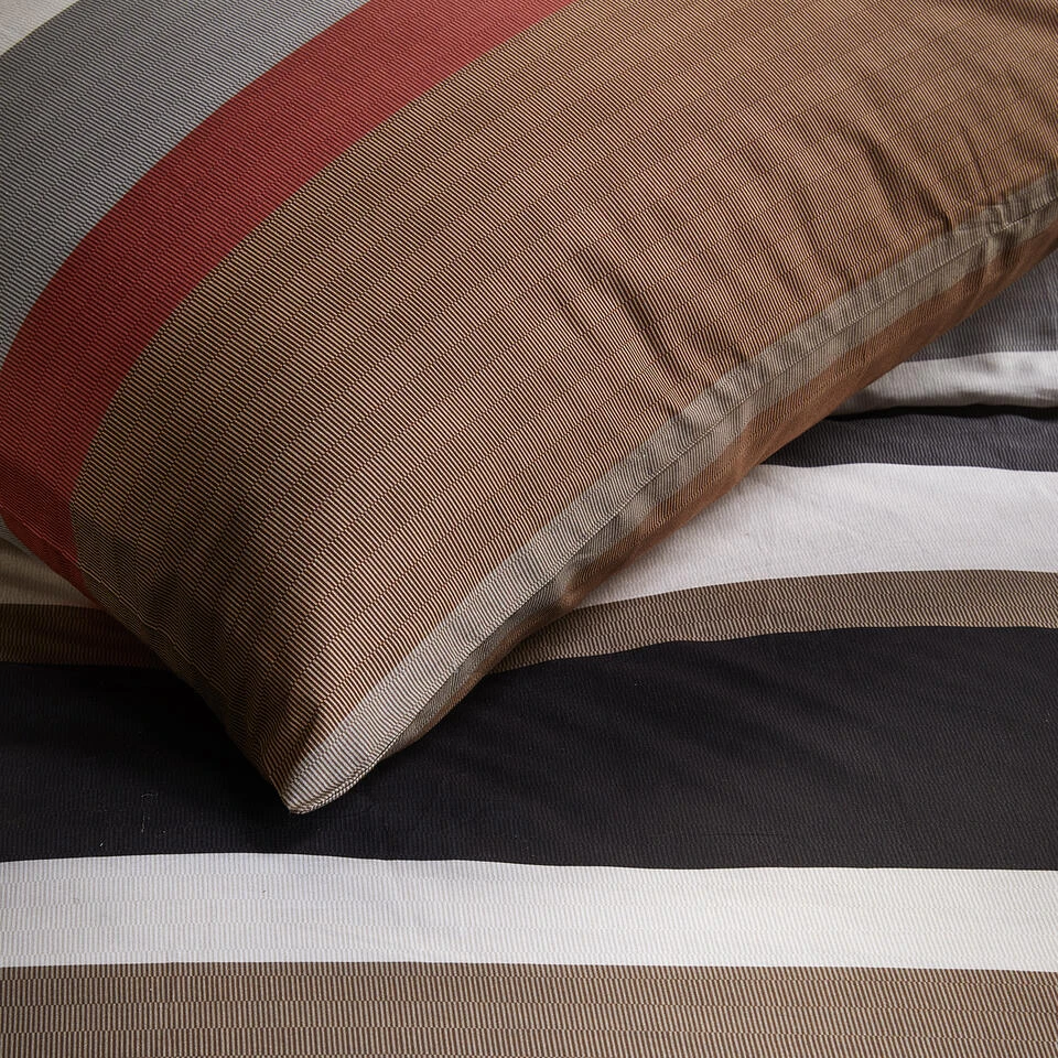 Damai Dekbedovertrek Casa - Katoen - 200x200/220 Cm Casa - Brown 5 Damai Dekbedovertrek Casa - Katoen - 200x200/220 Cm Casa - Brown - Afbeelding 3