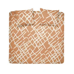 Damai Dekbedovertrek Kline - Katoen - 260x200/220 Cm - Caramel