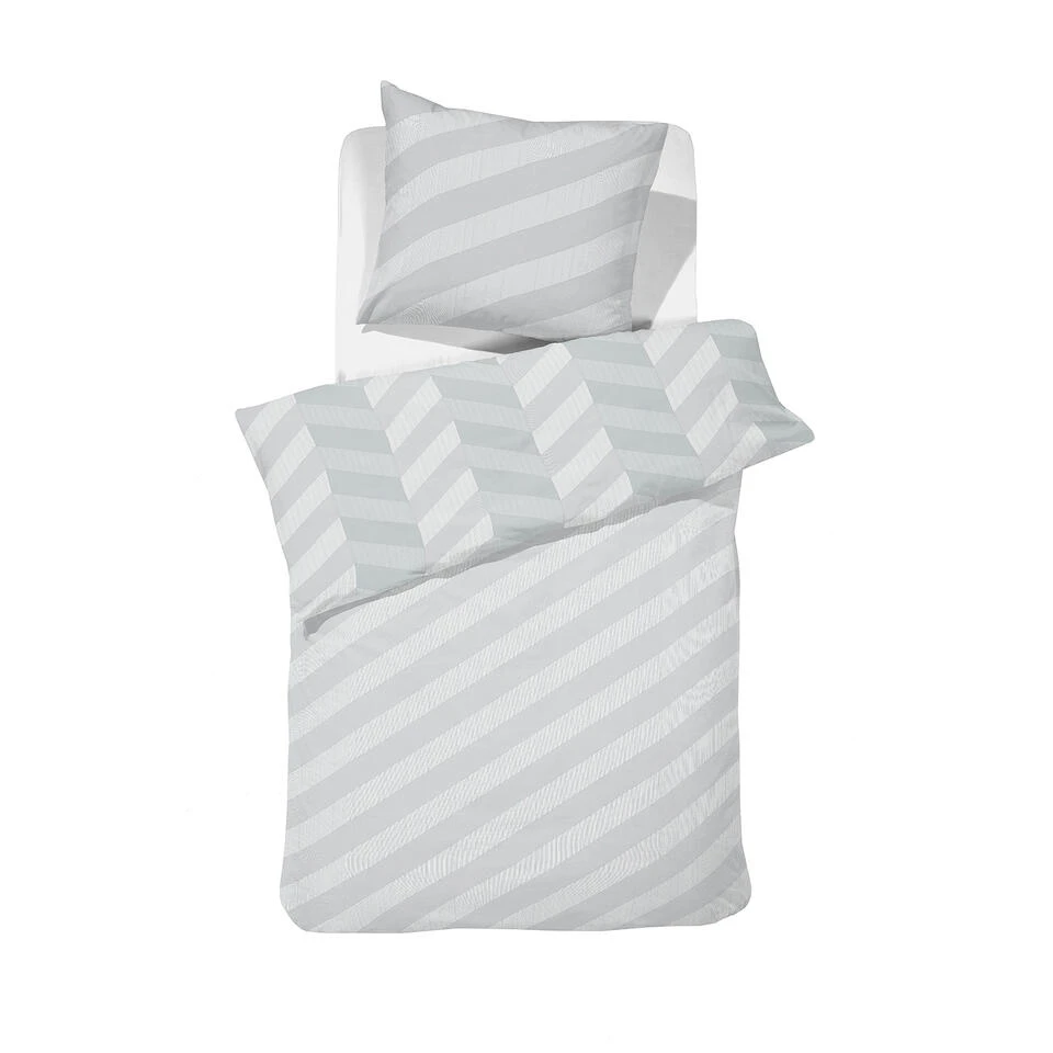 Damai Dekbedovertrek Atomy - Satijn - 140x200/220 Cm - Glacier 4 Damai Dekbedovertrek Atomy - Satijn - 140x200/220 Cm - Glacier - Afbeelding 2