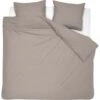 Damai Dekbedovertrek Organic Satijn Taupe-1-persoons (140 X 200/220 Cm) -Kwaliteit Geselecteerde Dekbedovertrekkenwinkel 1000035355