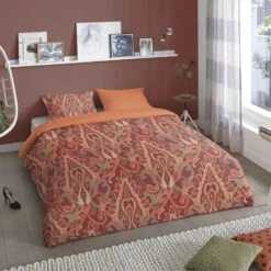 Good Morning Dekbedovertrek "Paula" - Rood - (200x220 Cm) -Kwaliteit Geselecteerde Dekbedovertrekkenwinkel 1000035867 0101