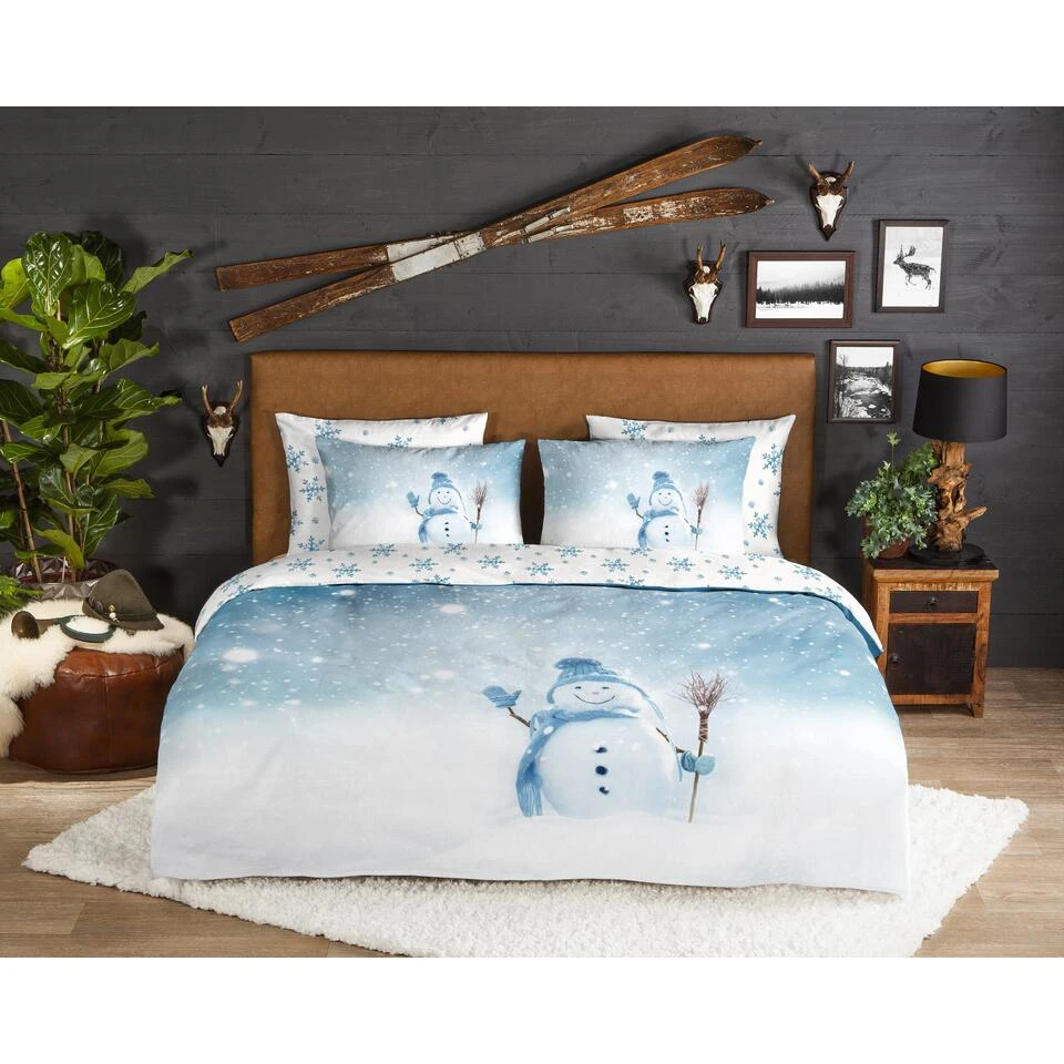 Good Morning Dekbedovertrek "Winter" - Blauw - (200x220 Cm) 4 Good Morning Dekbedovertrek "Winter" - Blauw - (200x220 Cm) - Afbeelding 2