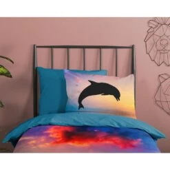 Good Morning Dekbedovertrek "Dolphin" - Multi - (140x220 Cm) -Kwaliteit Geselecteerde Dekbedovertrekkenwinkel 1000035903 0110