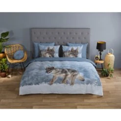 Good Morning Dekbedovertrek "Snow Wolf" - Grijs - (140x220 Cm) 7 Good Morning Dekbedovertrek "Snow Wolf" - Grijs - (140x220 Cm) -Kwaliteit Geselecteerde Dekbedovertrekkenwinkel 1000035917 0101