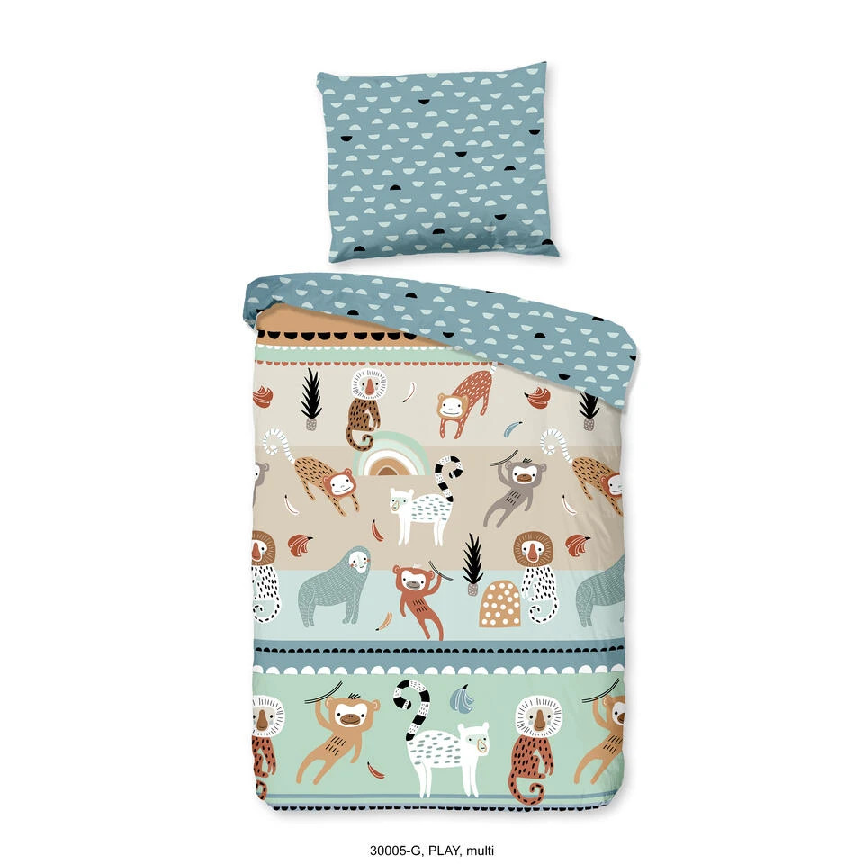 Good Morning Dekbedovertrek "Play" - Multi - (120x150 Cm) 4 Good Morning Dekbedovertrek "Play" - Multi - (120x150 Cm) - Afbeelding 2