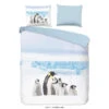 Good Morning Dekbedovertrek "Pinguin" - Wit - (140x220 Cm) -Kwaliteit Geselecteerde Dekbedovertrekkenwinkel 1000035938