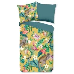 Good Morning Dekbedovertrek "Meet" - Oker - (200x220 Cm) -Kwaliteit Geselecteerde Dekbedovertrekkenwinkel 1000035996 0101