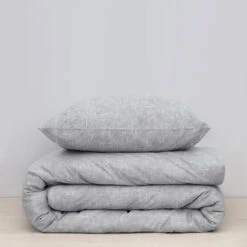Damai Dekbedovertrek Ebba - Biologisch Katoen - 260x200/220 Cm - Grey -Kwaliteit Geselecteerde Dekbedovertrekkenwinkel 1000041527 0101