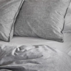 Damai Dekbedovertrek Ebba - Biologisch Katoen - 260x200/220 Cm - Grey -Kwaliteit Geselecteerde Dekbedovertrekkenwinkel 1000041527 0103