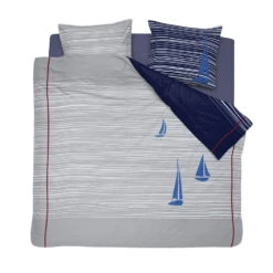 Cinderella Dekbedovertrek Boats - Katoen - 200x200/220 Cm - Deep Blue -Kwaliteit Geselecteerde Dekbedovertrekkenwinkel 1000042987 0101