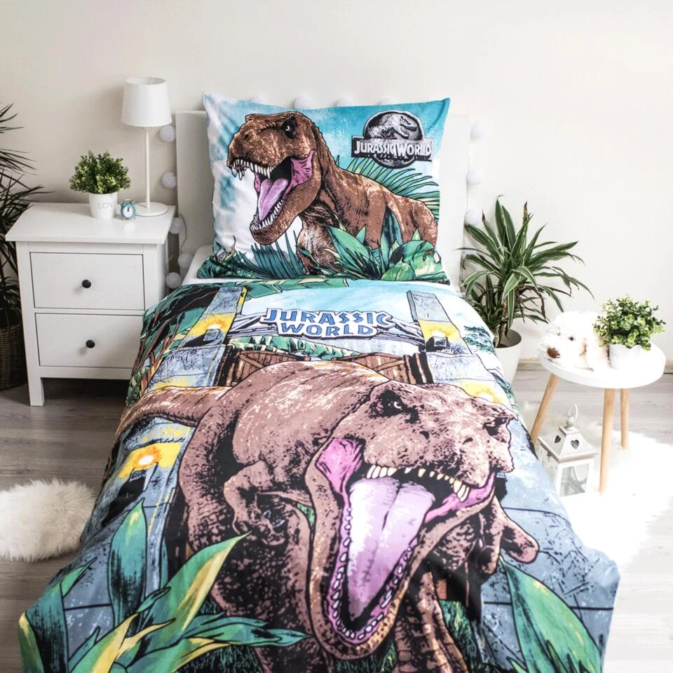 Jurassic World Dekbedovertrek Roar - 140 X 200 Cm - Katoen 5 Jurassic World Dekbedovertrek Roar - 140 X 200 Cm - Katoen - Afbeelding 3