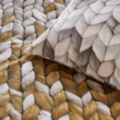 Ariadne At Home Dekbedovertrek Warmly Oker-260x200/220 -Kwaliteit Geselecteerde Dekbedovertrekkenwinkel 1000045148 0103