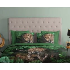 Good Morning Dekbedovertrek "Youri" - Groen - (240x220 Cm) -Kwaliteit Geselecteerde Dekbedovertrekkenwinkel 1000045503 0111