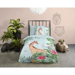 Good Morning Dekbedovertrek "Desiree" - Aqua - (140x220 Cm) -Kwaliteit Geselecteerde Dekbedovertrekkenwinkel 1000045509 0101