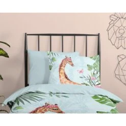 Good Morning Dekbedovertrek "Desiree" - Aqua - (140x220 Cm) -Kwaliteit Geselecteerde Dekbedovertrekkenwinkel 1000045509 0110