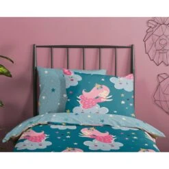 Good Morning Dekbedovertrek "Princesse" - Petrol - (140x220 Cm) -Kwaliteit Geselecteerde Dekbedovertrekkenwinkel 1000045543 0110