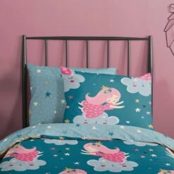 Good Morning Dekbedovertrek "Princesse" - Petrol - (120x150 Cm) -Kwaliteit Geselecteerde Dekbedovertrekkenwinkel 1000045552 0102