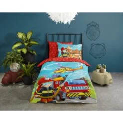 Good Morning Dekbedovertrek "Fire" - Multi - (140x220 Cm) -Kwaliteit Geselecteerde Dekbedovertrekkenwinkel 1000045559 0101