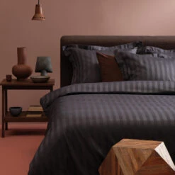 Damai Dekbedovertrek Katoen-satijn - 260x260/220cm - Grijs -Kwaliteit Geselecteerde Dekbedovertrekkenwinkel 1000051413 0103