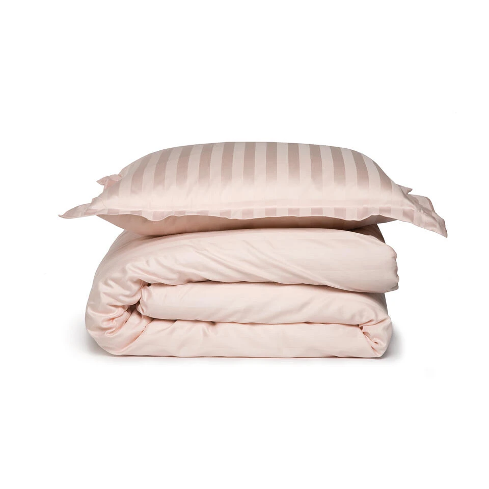 Damai Dekbedovertrek Katoen-satijn - 260x260/220cm - Roze 4 Damai Dekbedovertrek Katoen-satijn - 260x260/220cm - Roze - Afbeelding 2