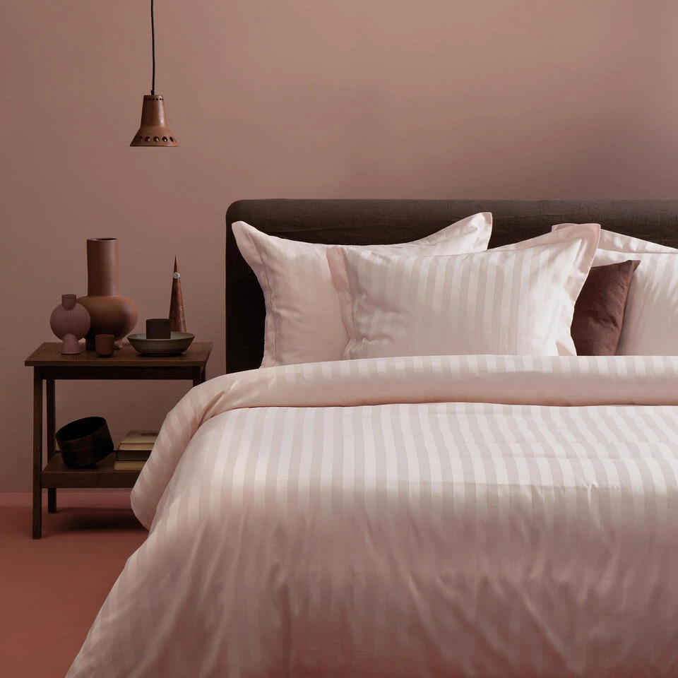 Damai Dekbedovertrek Katoen-satijn - 260x260/220cm - Roze 6 Damai Dekbedovertrek Katoen-satijn - 260x260/220cm - Roze - Afbeelding 4
