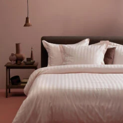 Damai Dekbedovertrek Katoen-satijn - 200x200/220cm - Roze -Kwaliteit Geselecteerde Dekbedovertrekkenwinkel 1000051421 0103