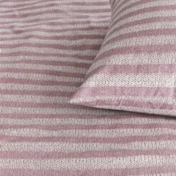Ariadne At Home Dekbedovertrek Knit Stripes Lila-Lits-jumeaux (240 X 200/220 Cm) -Kwaliteit Geselecteerde Dekbedovertrekkenwinkel 1000052566 0101