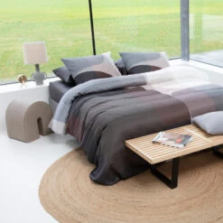 Damai Dekbedovertrek Moore - Satijn - 260x200/220 Cm - Basalt -Kwaliteit Geselecteerde Dekbedovertrekkenwinkel 1000053511 0101