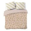 Dindi Home - Dekbedovertrek Sweet Leaves - 200x220 Cm - Roze -Kwaliteit Geselecteerde Dekbedovertrekkenwinkel 1000054431