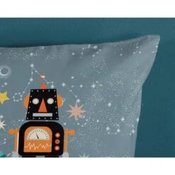 Good Morning Dekbedovertrek "Spacemen" - Grijs - (140x220 Cm) -Kwaliteit Geselecteerde Dekbedovertrekkenwinkel 1000054467 0111