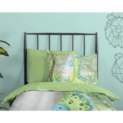 Good Morning Dekbedovertrek "Dani" - Groen - (140x220 Cm) -Kwaliteit Geselecteerde Dekbedovertrekkenwinkel 1000054468 0110