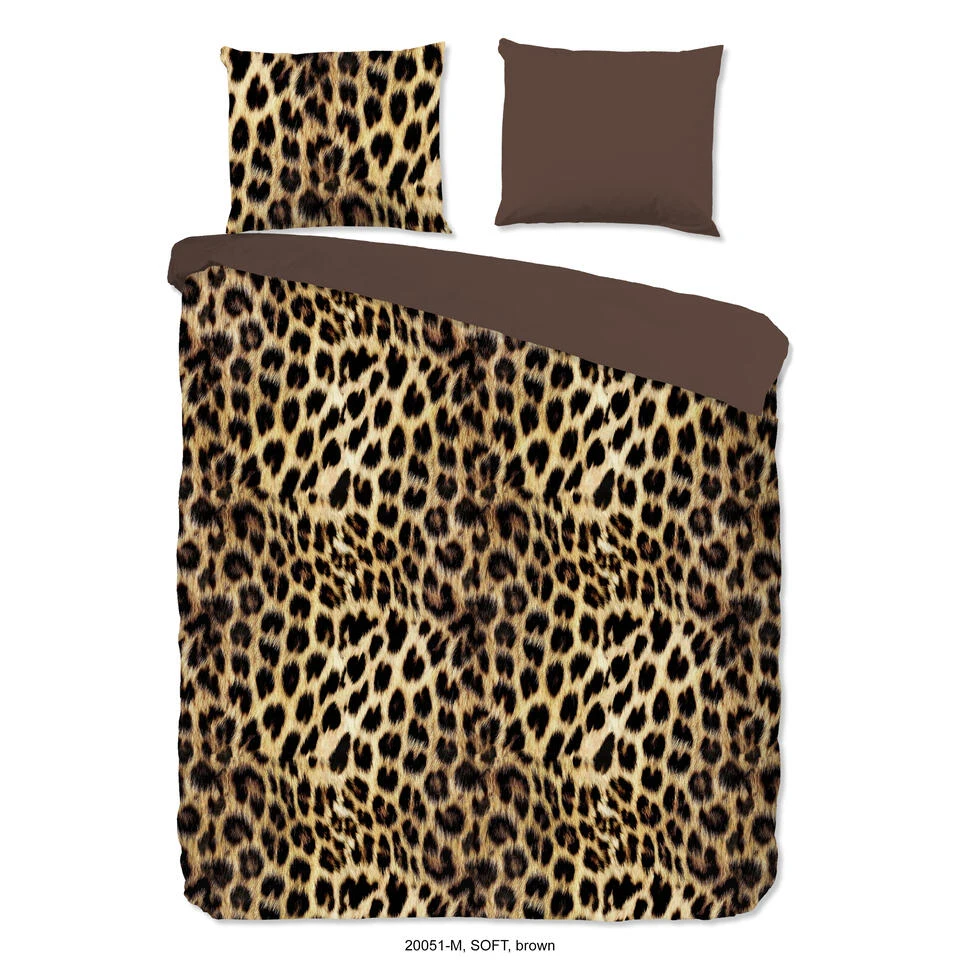 Pure Dekbedovertrek "Soft" - Bruin - (240x220 Cm) 3 Pure Dekbedovertrek "Soft" - Bruin - (240x220 Cm)