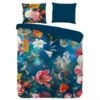 Pure Dekbedovertrek "Space Flowers" - Blauw - (200x220 Cm) -Kwaliteit Geselecteerde Dekbedovertrekkenwinkel 1000054760