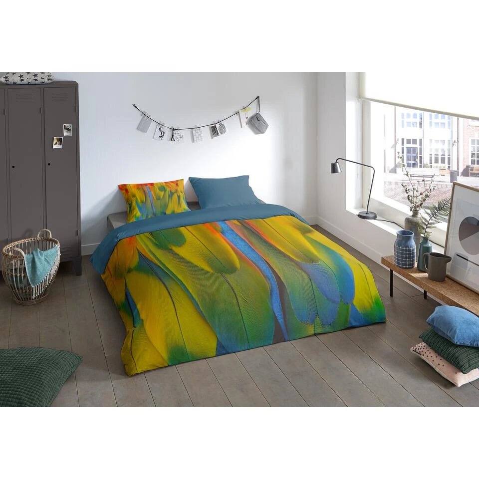Pure Dekbedovertrek "Rainbow Feathers" - Multi - (240x220 Cm) 4 Pure Dekbedovertrek "Rainbow Feathers" - Multi - (240x220 Cm) - Afbeelding 2