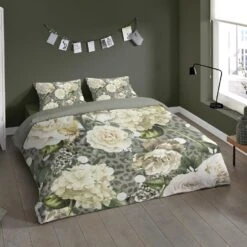 Pure Dekbedovertrek "Joy" - Groen - (140x220 Cm) -Kwaliteit Geselecteerde Dekbedovertrekkenwinkel 1000054801 0101