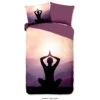 Pure Dekbedovertrek "Yoga" - Paars - (140x220 Cm) -Kwaliteit Geselecteerde Dekbedovertrekkenwinkel 1000054827