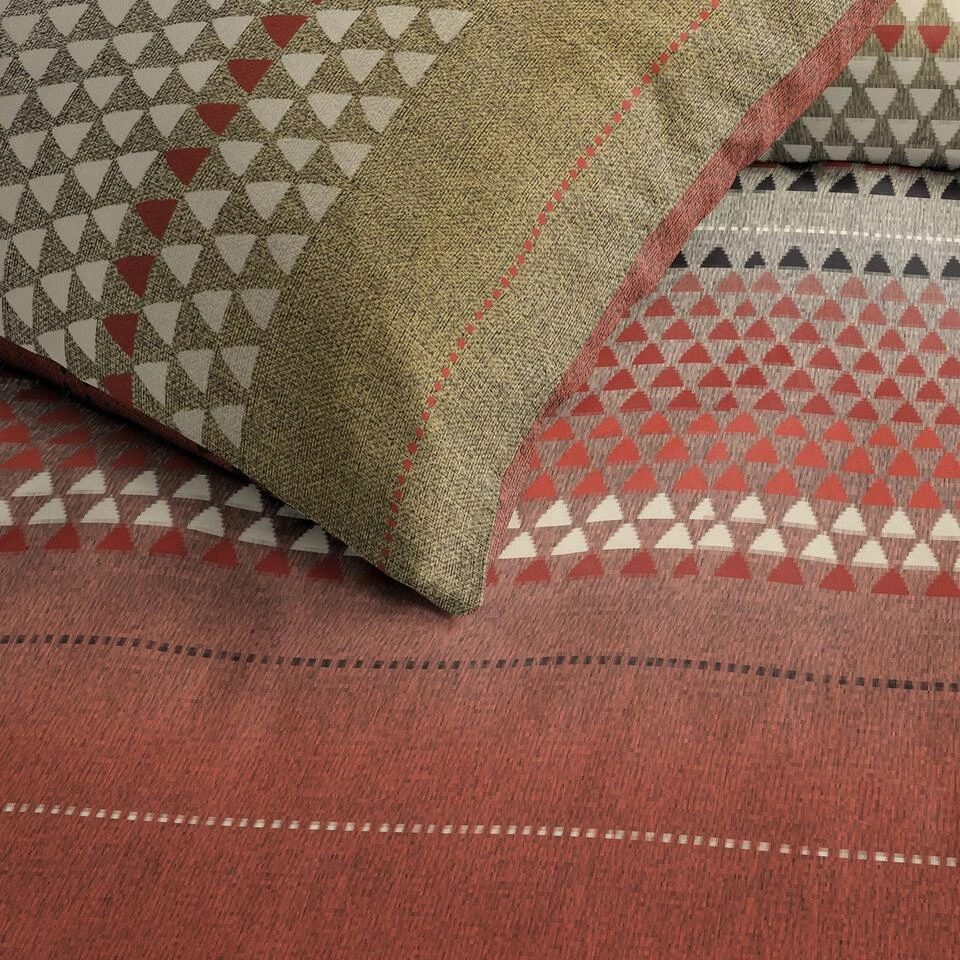 Cinderella Navarra - Dekbedovertrek - Katoen - 260x200/220 Cm - Red 5 Cinderella Navarra - Dekbedovertrek - Katoen - 260x200/220 Cm - Red - Afbeelding 3