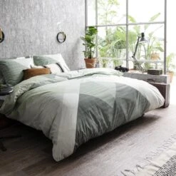 Cinderella Rexa - Dekbedovertrek - Katoen - 260x200/220 Cm - Misty Green 7 Cinderella Rexa - Dekbedovertrek - Katoen - 260x200/220 Cm - Misty Green -Kwaliteit Geselecteerde Dekbedovertrekkenwinkel 1000055065 0101