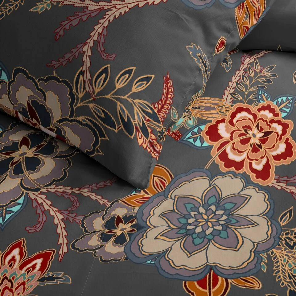 Cinderella Melanie - Dekbedovertrek - Katoen - 140x200/220 Cm - Anthracite 5 Cinderella Melanie - Dekbedovertrek - Katoen - 140x200/220 Cm - Anthracite - Afbeelding 3