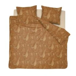 Damai Flamand - Dekbedovertrek - Satijn - 240x200/220 Cm - Gold Ocre