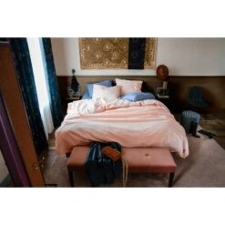 Dindi Home - Dekbedovertrek Forever Colours - 260x220 Cm - Perzik -Kwaliteit Geselecteerde Dekbedovertrekkenwinkel 1000057333 0102