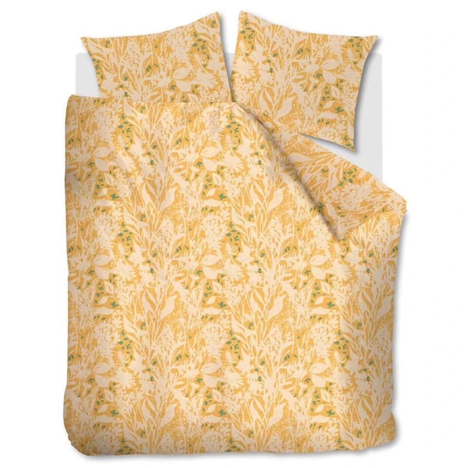 Ariadne At Home Dekbedovertrek Botanical Okergeel-Lits-jumeaux (240 X 200/220... 3 Ariadne At Home Dekbedovertrek Botanical Okergeel-Lits-jumeaux (240 X 200/220...
