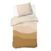 Dindi Home - Dekbedovertrek Wild Waves - 140x220 Cm - Zand -Kwaliteit Geselecteerde Dekbedovertrekkenwinkel 1000057433
