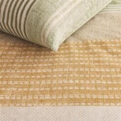 Ariadne At Home Dekbedovertrek Lin Okergeel-2-persoons (200 X 200/220 Cm) -Kwaliteit Geselecteerde Dekbedovertrekkenwinkel 1000060451 0102