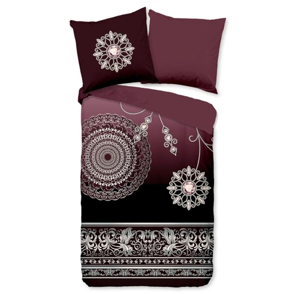 Pure Dekbedovertrek "Asiya" - Bordeaux - (240x220 Cm) 5 Pure Dekbedovertrek "Asiya" - Bordeaux - (240x220 Cm) - Afbeelding 3
