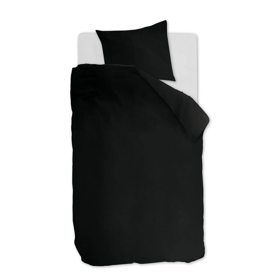 Ambiante Dekbedovertrek Uni Cotton Black-1-persoons (140 X 200/220 Cm) 3 Ambiante Dekbedovertrek Uni Cotton Black-1-persoons (140 X 200/220 Cm)