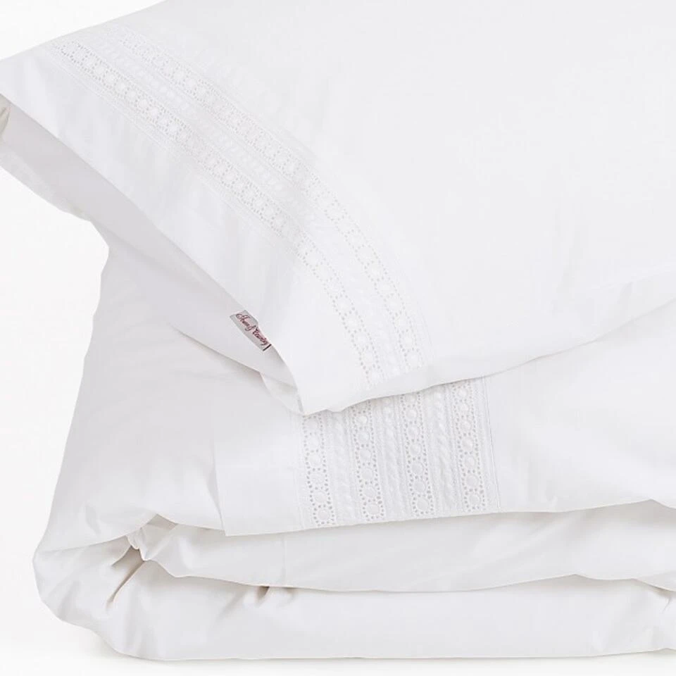Town & Country Dekbedovertrek Camilla Wit-Lits-jumeaux (240 X 200/220 Cm) 6 Town & Country Dekbedovertrek Camilla Wit-Lits-jumeaux (240 X 200/220 Cm) - Afbeelding 4