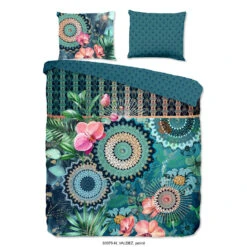 HIP Dekbedovertrek "Valdez" - Petrol - (200x220 Cm)